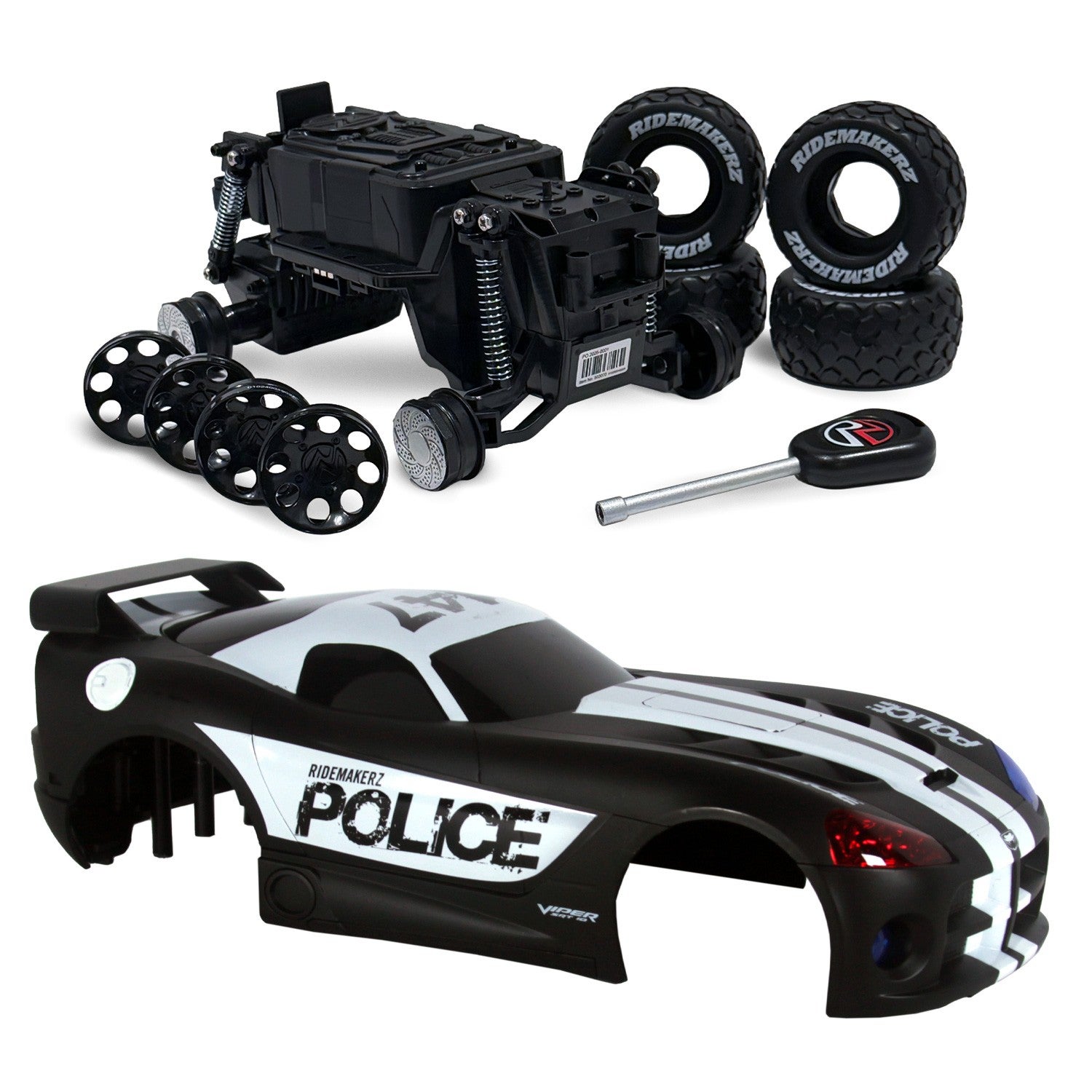 Dodge Viper - Police - Freewheel Monster Kit | Ridemakerz - Online