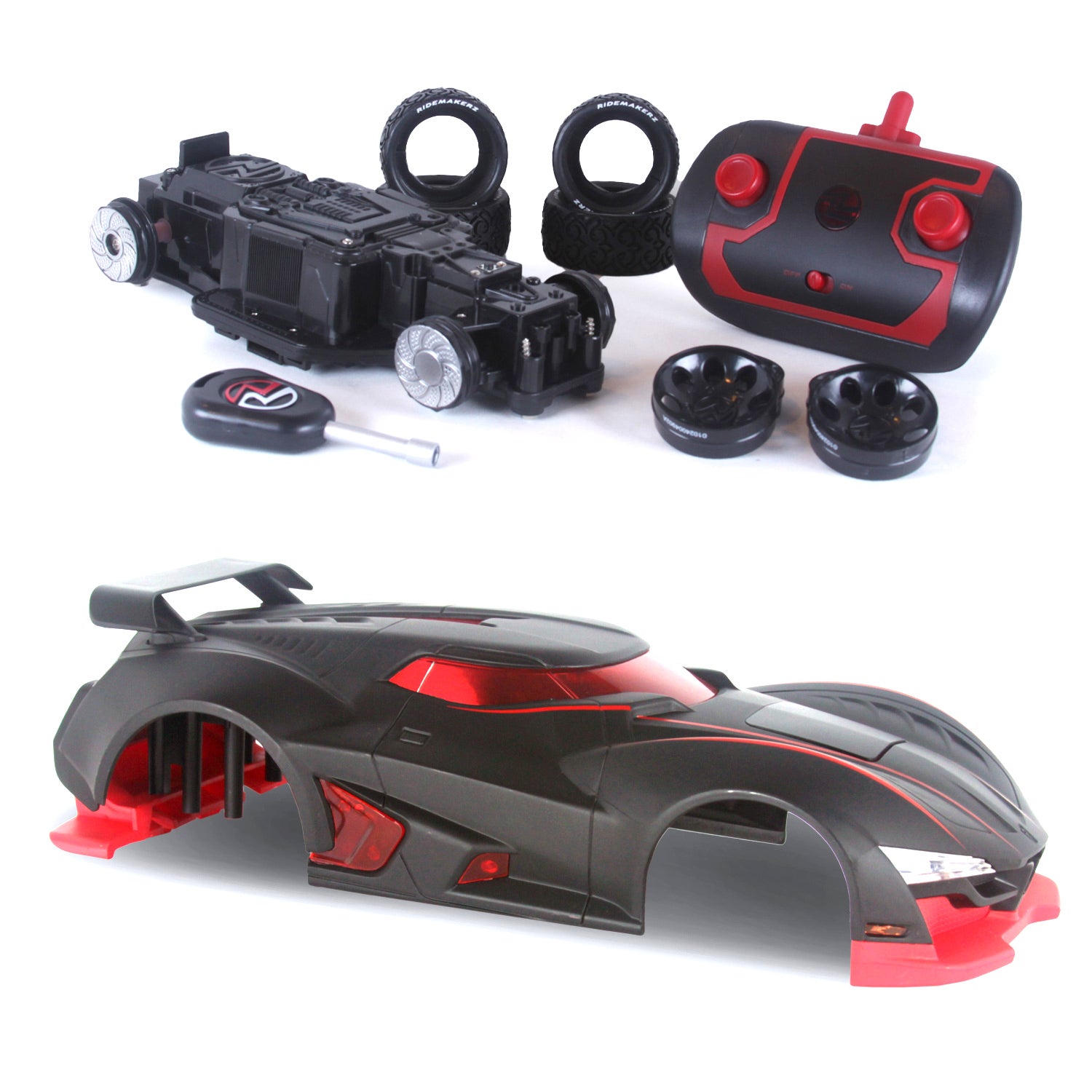 Build Your Own R/C RZ Vortex Super Car - Graphite Edition