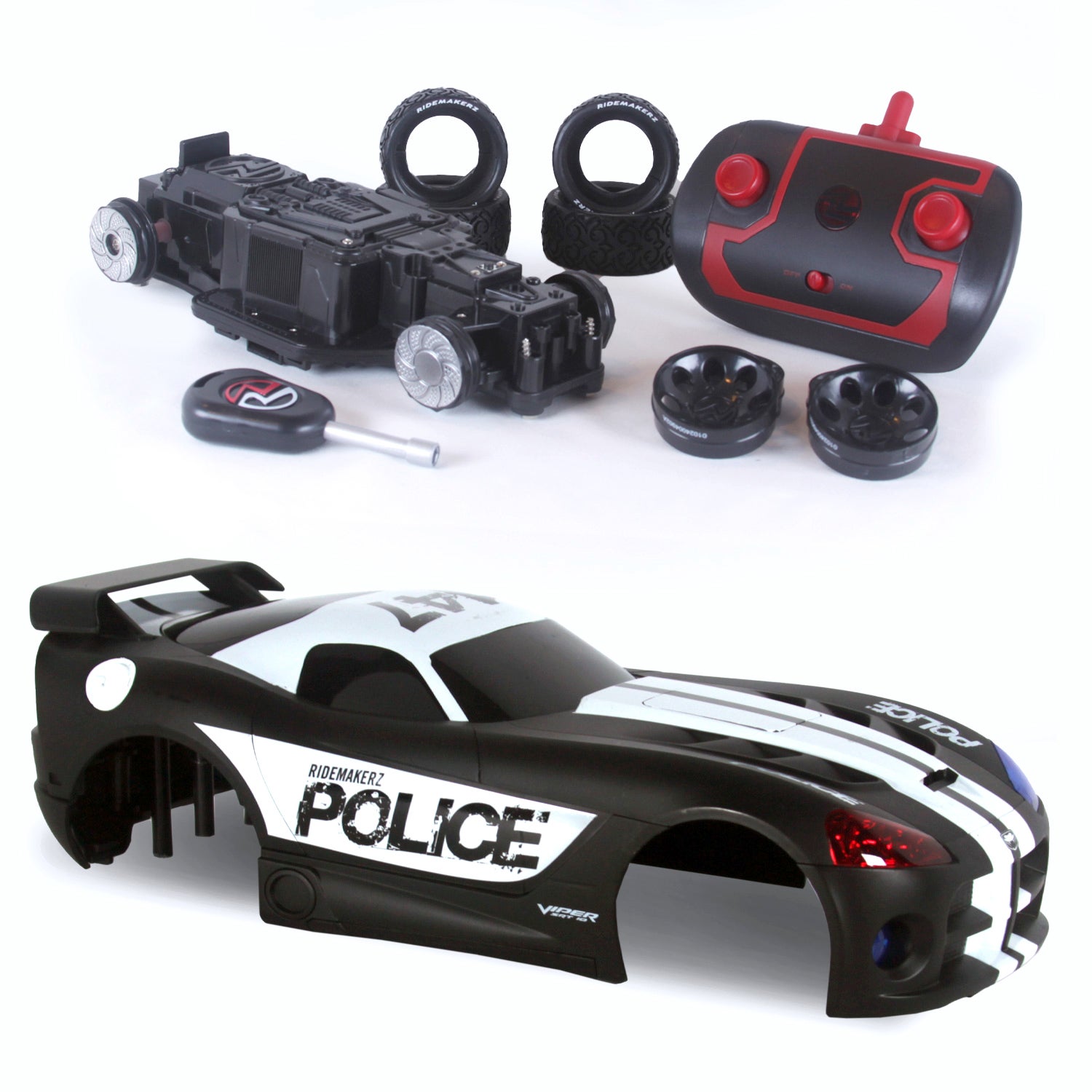 Build Your Own R/C Dodge Viper - Police Edition | Ridemakerz - Online