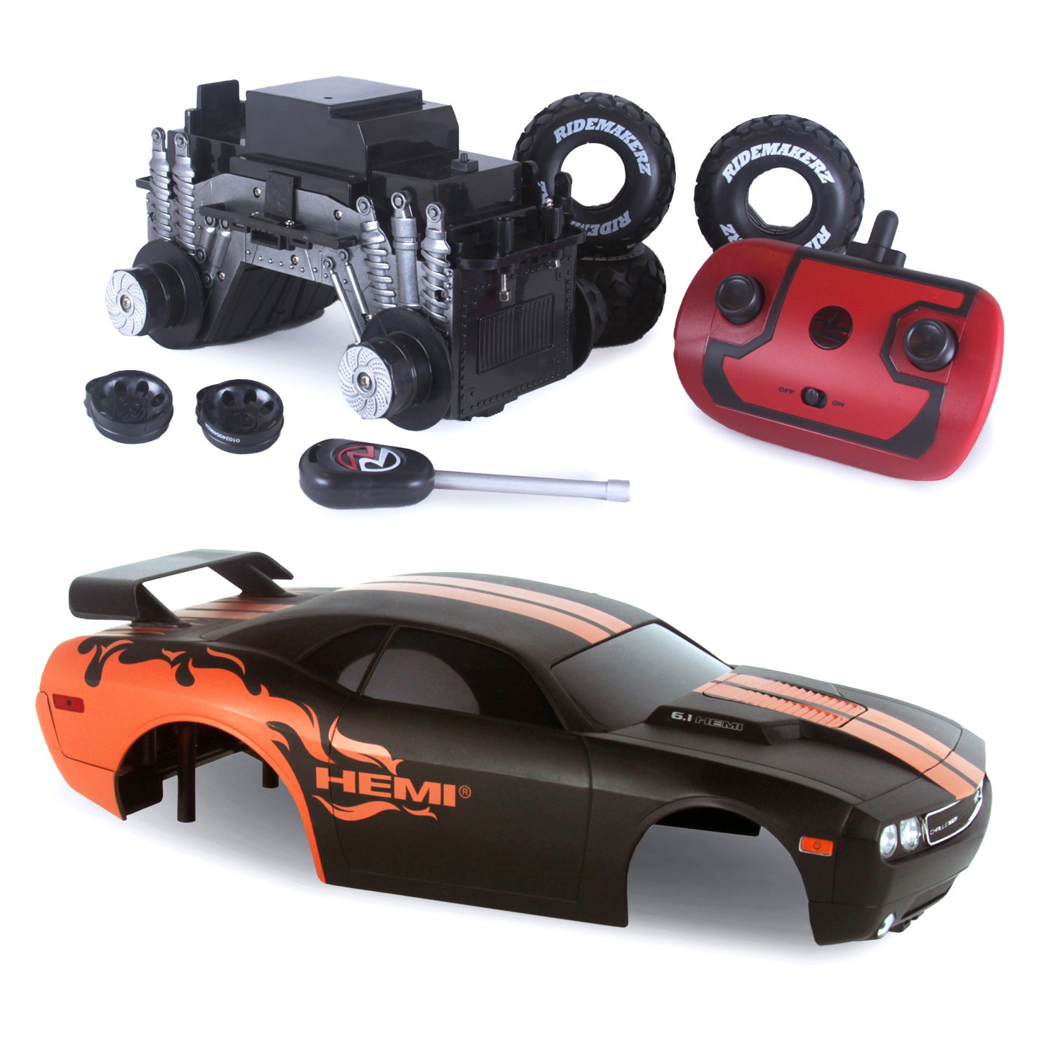 Dodge Challenger - Torque Attack - R/C Monster Kit | Ridemakerz