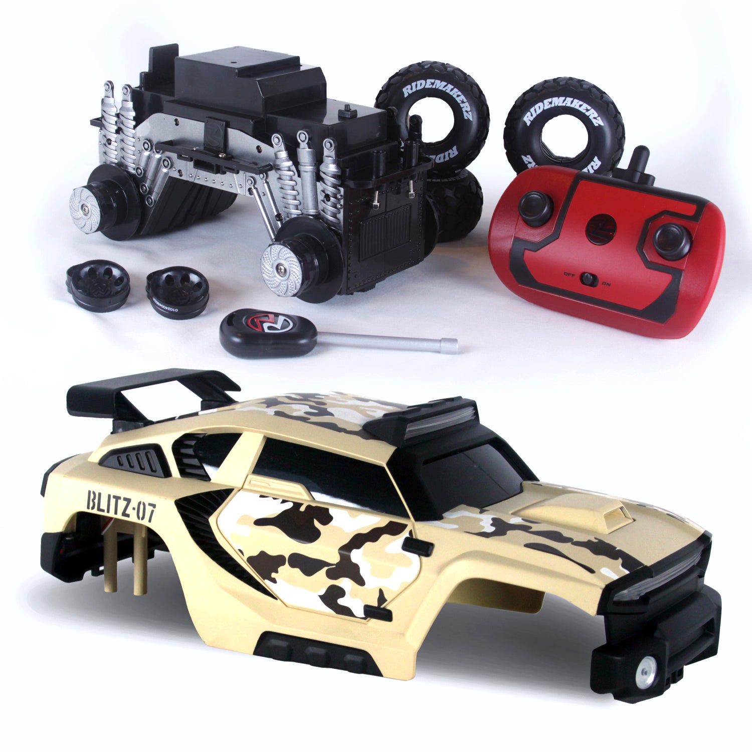 RZ Blitz - Military - R/C Monster Kit | Ridemakerz - Online