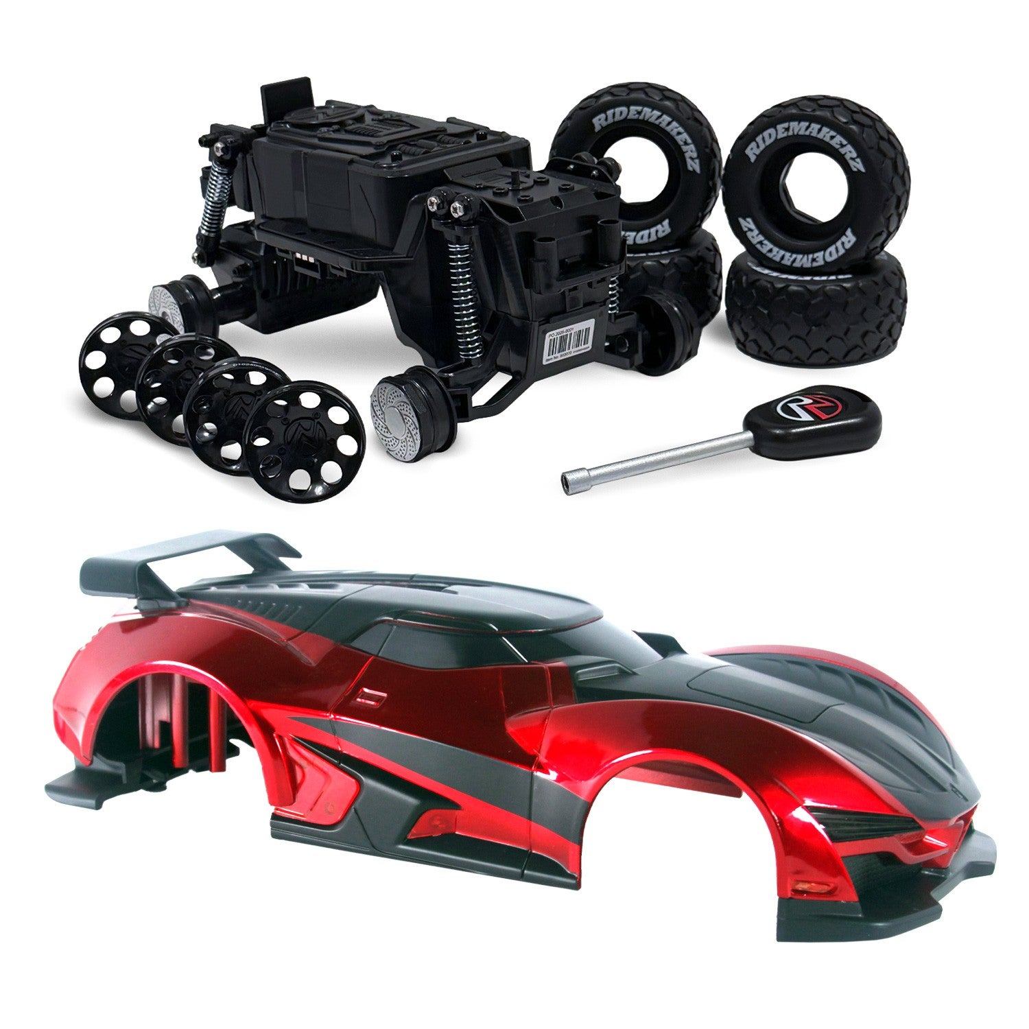 RZ Vortex - Red & Black - Freewheel Monster Kit | Ridemakerz - Online