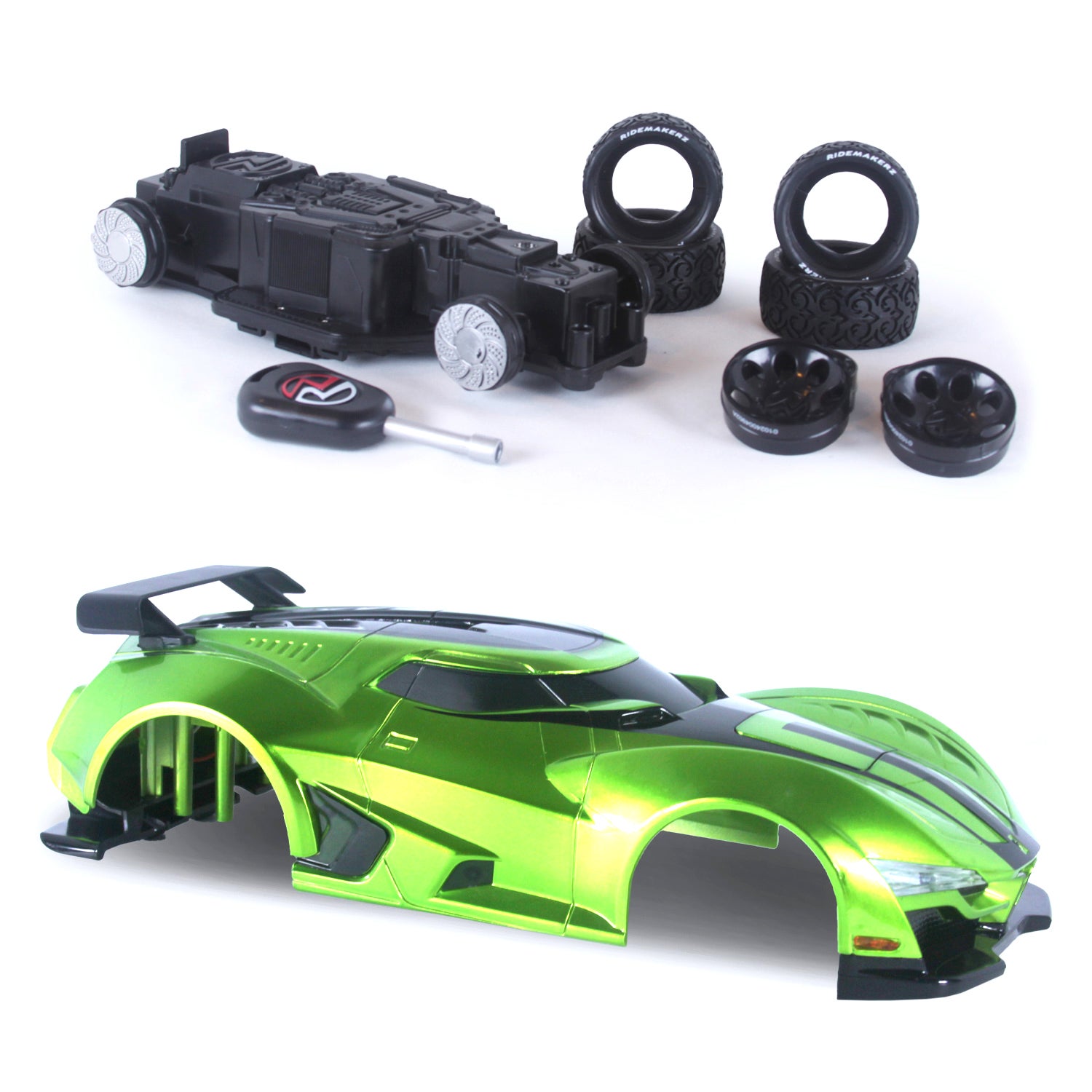 Build Your Own RZ Vortex Super Car - Sublime Green | Ridemakerz