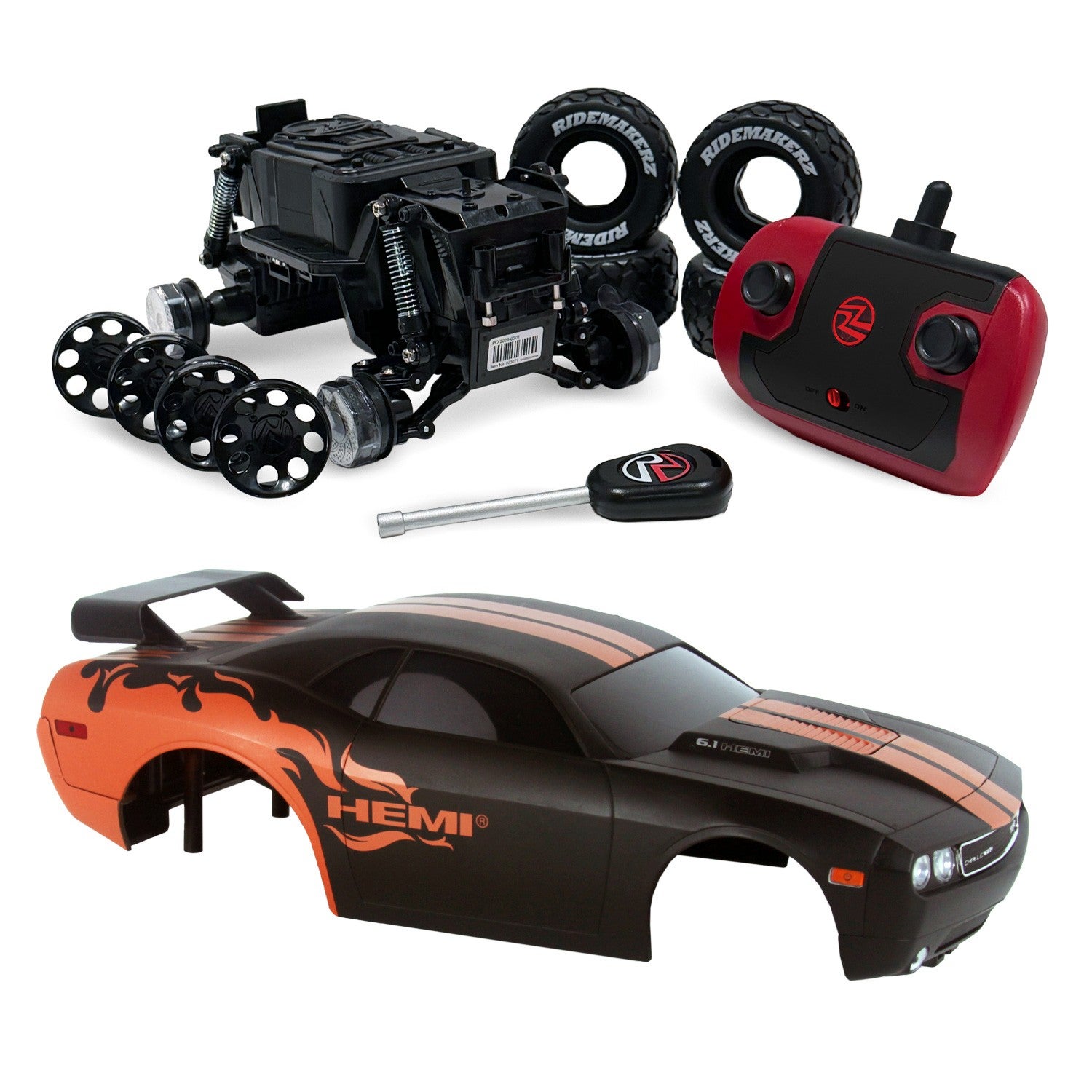 Dodge Challenger - Torque Attack - R/C Monster Kit | Ridemakerz