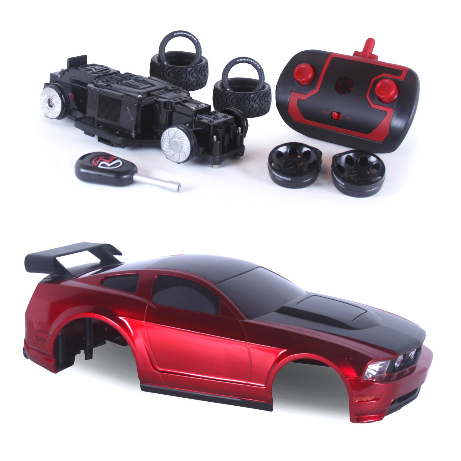 Ford Mustang - Red/Black - R/C Street Kit | Ridemakerz - Online