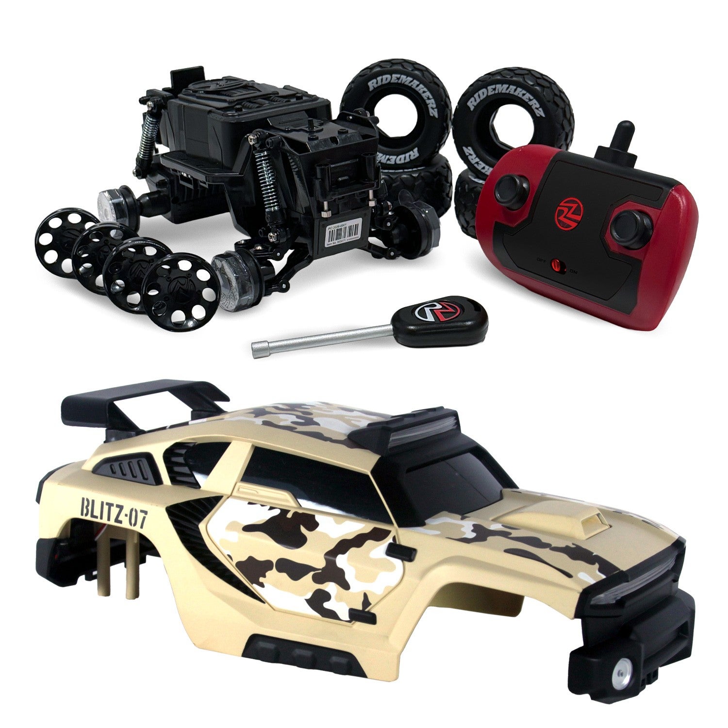 RZ Blitz - Military - R/C Monster Kit | Ridemakerz - Online