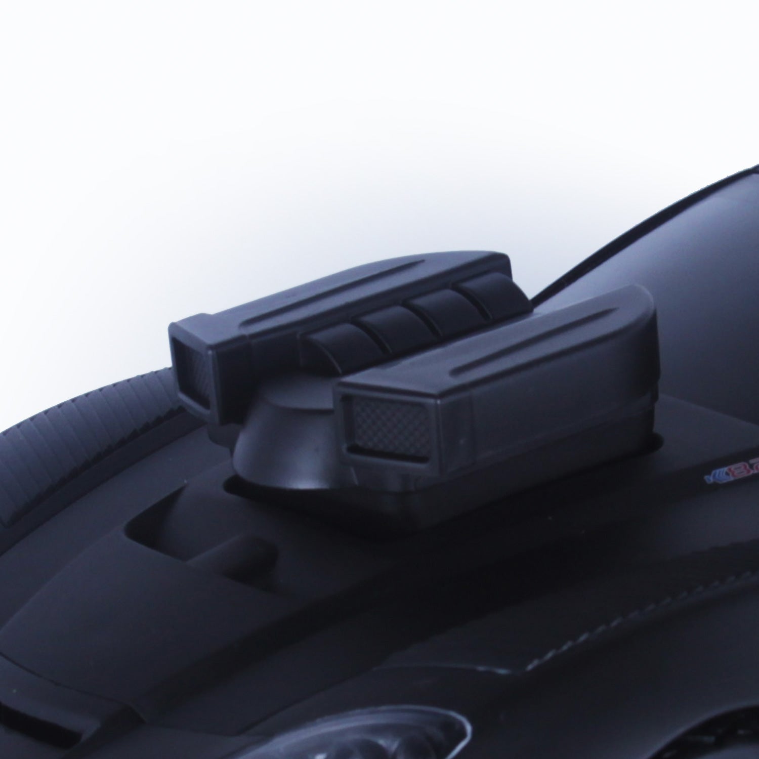 Vented Dual Hood Scoop Flat Black | Ridemakerz - Online