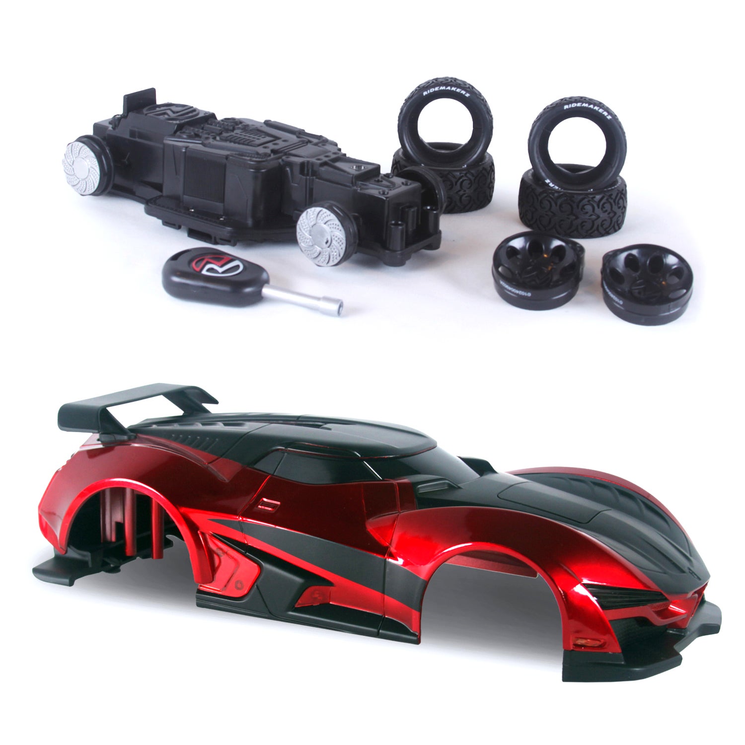 love familyRAYS/VERSUS 18インチ レッド/ブラック Savini SV-F6 C8 Corvette 20x9