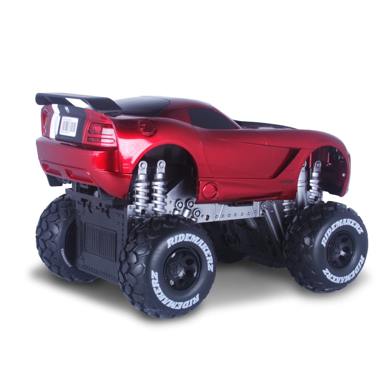 Dodge Viper - Red/Black/White - Freewheel Monster Kit | Ridemakerz
