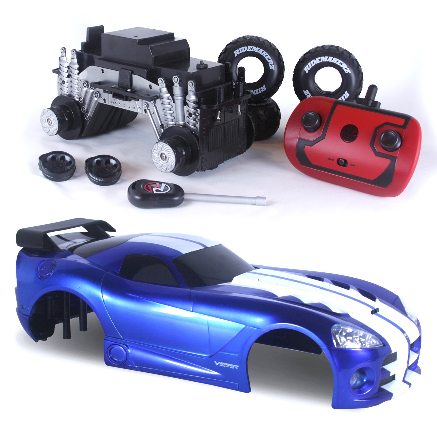 Dodge Viper - Blue/White - R/C Monster Kit | Ridemakerz - Online